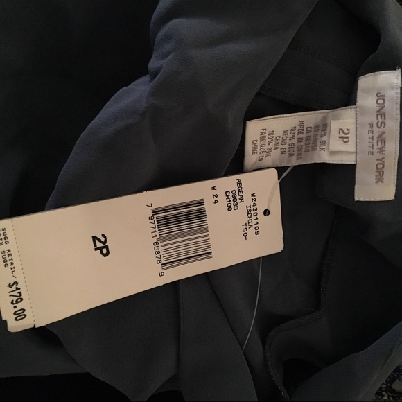 {New} Jones New York Petite silk midi dress 👗 - Picture 8 of 8